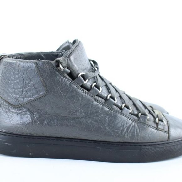 Balenciaga Grey Leather Arena Sneaker Mens 43 main image 9